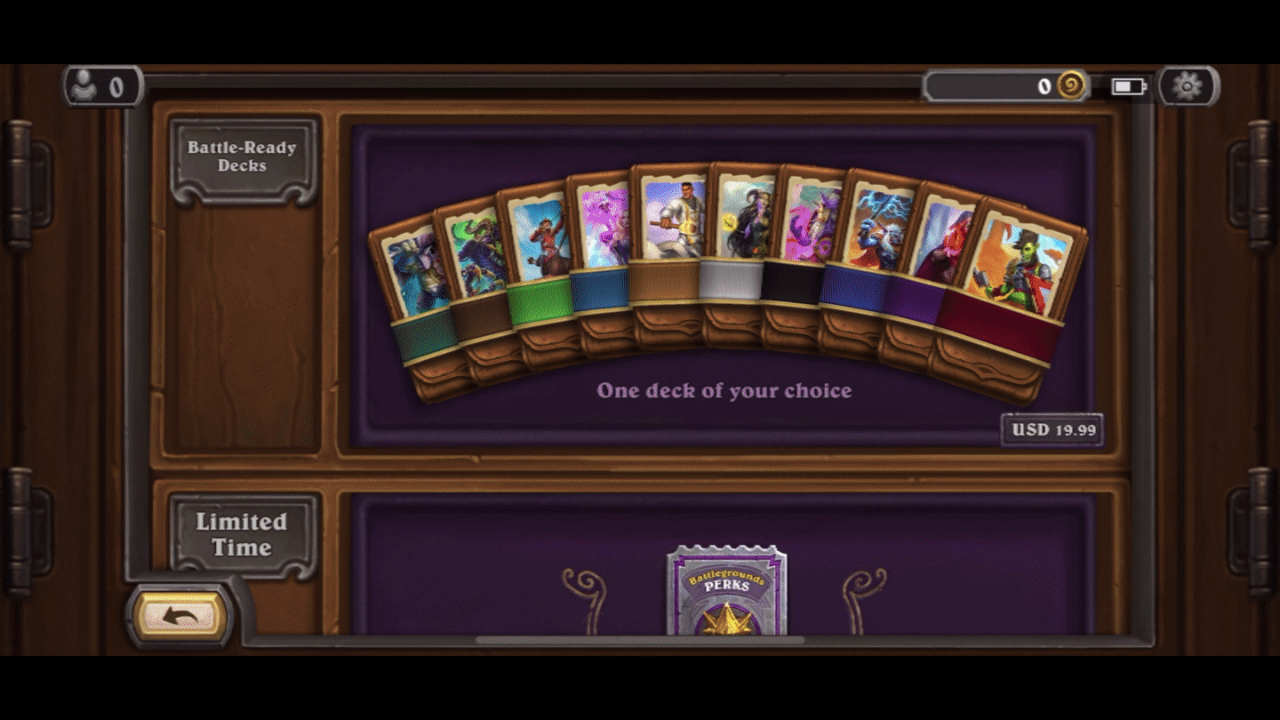 Battle-Ready Decks in the Hearthstone shop